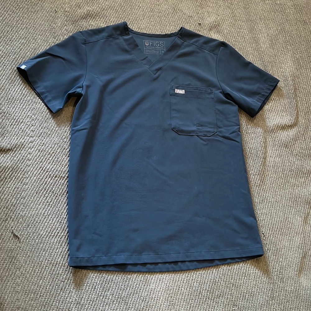 Figs Leon Dark Harbor Scrub Top